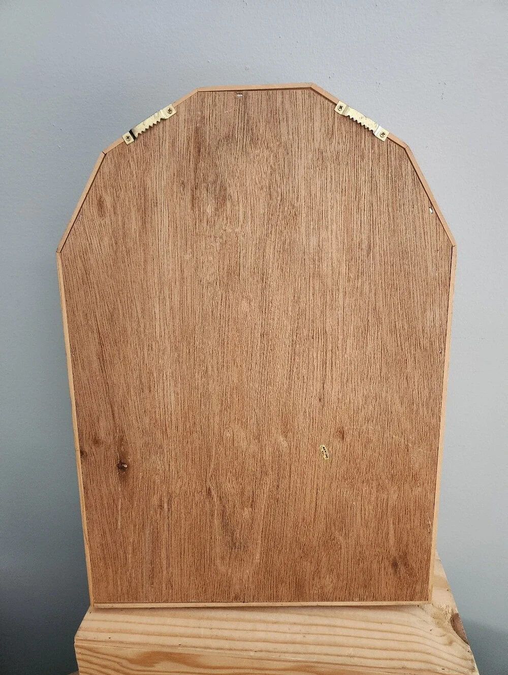 Wooden Display Cabinet Organizer Shadow Box Trinket Organizer With Glass Door